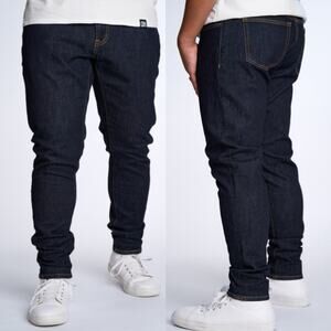 Dapper Boi Jeans Men's 42x33 Dark Wash Slim Fit Stretch Denim Gender Neutral